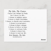 Cartes postales d'art de l'ange gardien vert poème (Dos)