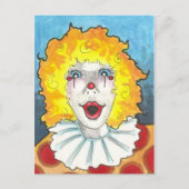 Cartes postales d'art imaginaire du cirque clown (Devant)