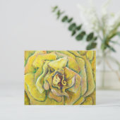 Cartes postales d'art rose jaune (Debout devant)