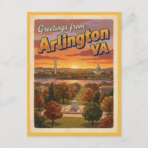 Cartes postales de Arlington VA, Rétro des années