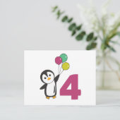 Cartes postales de ballons pour le quatrième anniv (Debout devant)