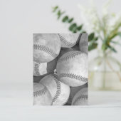 Cartes postales de baseball noir et blanc (Debout devant)