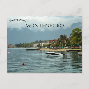 Cartes postales de bateaux à Kotor Montenegro