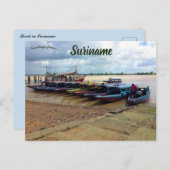 Cartes postales de bateaux au Suriname (Devant / Derrière)