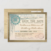 Cartes postales de billet d'embarquement de sauveg (Devant / Derrière)