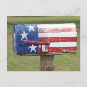Cartes postales de boîte aux lettres patriotique P