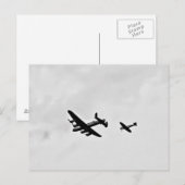 Cartes postales de bombardier et de Spitfire de (Devant / Derrière)