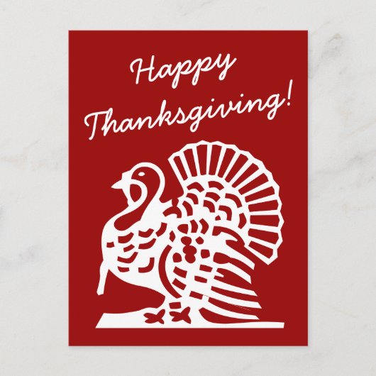 Cartes postales de bon thanksgiving avec dessin de (Devant)