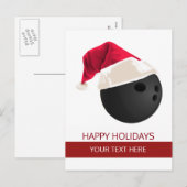 Cartes postales de boule de bowling de Noël Chapea (Devant / Derrière)