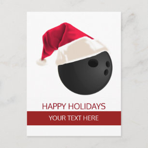 Cartes postales de boule de bowling de Noël Chapea