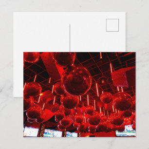 Cartes postales de boules rouges