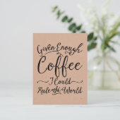 Cartes Postales De Café Suffisamment Fournies (Debout devant)