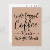 Cartes Postales De Café Suffisamment Fournies (Devant / Derrière)