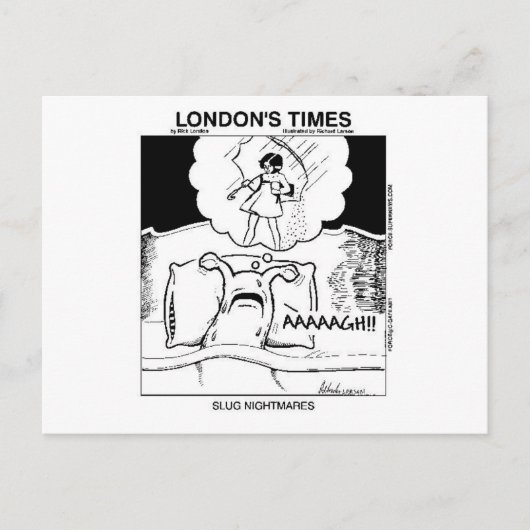 Cartes postales de cauchemars de limaces (Devant)