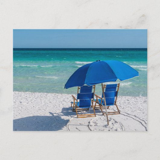 Cartes postales de chaises et de parasol à Destin  (Devant)