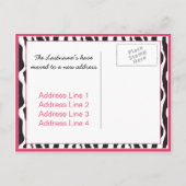 Cartes postales de changement d'adresse à motif zè (Dos)