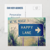 Cartes postales de changement d'adresse "Happy Lan (Devant / Derrière)
