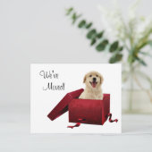 Cartes postales de changement d'adresse pour chiot (Debout devant)