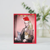 Cartes postales de chats de Noël Abraham Lincoln c (Debout devant)