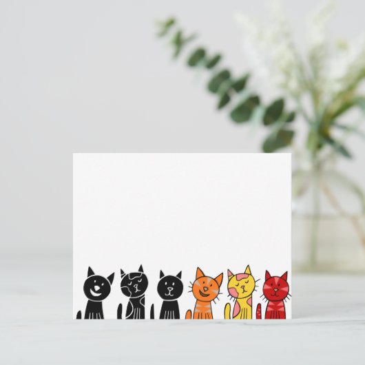 Cartes postales de chats mignons (Debout devant)