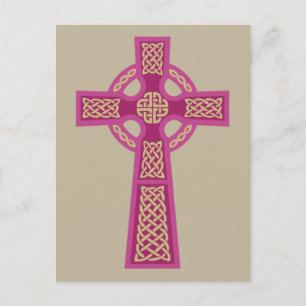 Cartes postales de croix céleste rose