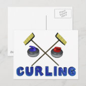 Cartes postales de curling (Devant / Derrière)