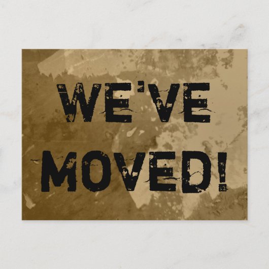 Cartes postales de déménagement avec boîte en cart (Devant)