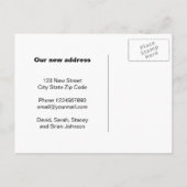 Cartes postales de déménagement avec changement d' (Dos)