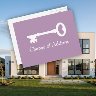 Cartes postales de déménagement avec changement d'