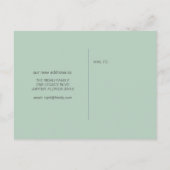 Cartes postales de déménagement Cactus aquarelle (Dos)