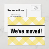 Cartes postales de déménagement modernes avec desi (Devant / Derrière)