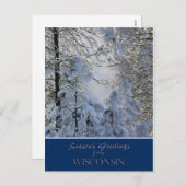 Cartes postales de détail de carte/état de Noël du (Devant / Derrière)