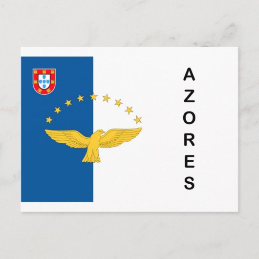 Cartes postales de drapeau du Portugal d'îles des (Devant)