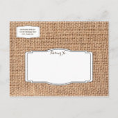 Cartes postales de faire-part de mariage à l'ancie (Dos)