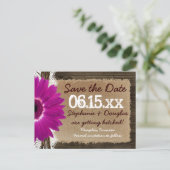 Cartes postales de faire-part de mariage Fleur de  (Debout devant)