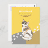 Cartes postales de faits sur les animaux (Devant / Derrière)