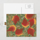 Cartes postales de feuilles d'érable abstraites d' (Devant / Derrière)