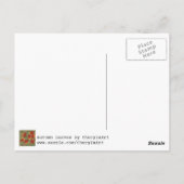 Cartes postales de feuilles d'érable abstraites d' (Dos)