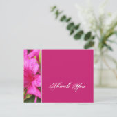 Cartes postales de fleurs d'azalée rose merci (Debout devant)