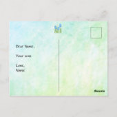 Cartes postales de fleurs d'iris (Dos)