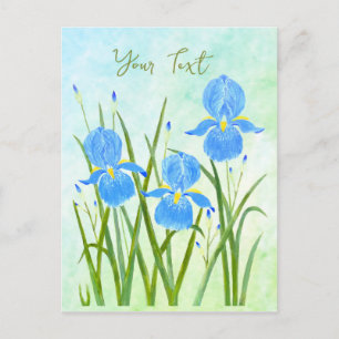 Cartes postales de fleurs d'iris