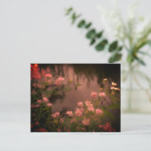 Cartes postales de fleurs sauvages roses aspect vi (Debout devant)