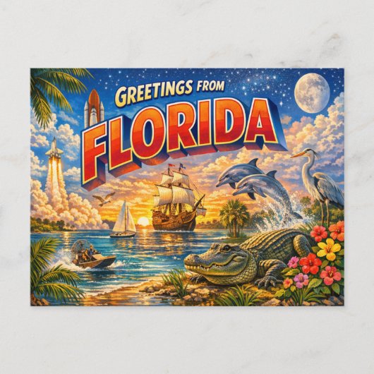 Cartes postales de Floride (Devant)