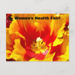 Cartes postales de foire de santé Ajoutez votre te