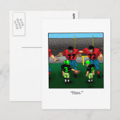 Cartes postales de footballeurs drôles (Devant / Derrière)