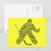 Cartes postales de gardiens de but de hockey (Devant / Derrière)