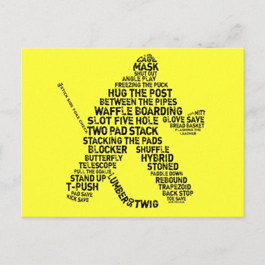Cartes postales de gardiens de but de hockey (Devant)