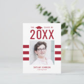 Cartes postales de graduation de couleurs chic (Debout devant)