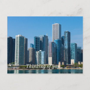 Cartes postales de gratte-ciel de Chicago en pensa