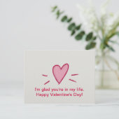 Cartes postales de heureuse Sainte-Valentin (Debout devant)